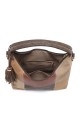 BV-11163 Patchwork Nubuck textured hobo handbag
