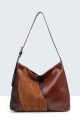 BV-29062 Patchwork hobo shoulder bag
