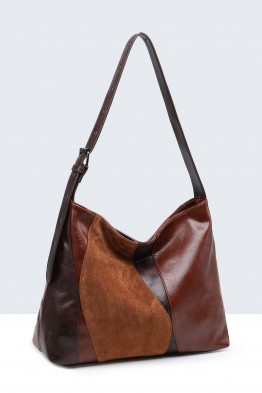 BV-29062 Sac épaule hobo Patchwork
