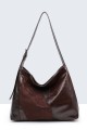 BV-29062 Patchwork hobo shoulder bag