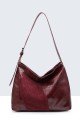 BV-29062 Patchwork hobo shoulder bag