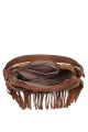 BV-29102 Nubuck Velvet Effect Fringe Handbag