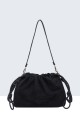 BV-29103 Nubuck velvet effect purse shoulder bag with embroidered pattern