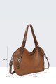 BV-B55041 Peach Skin Flap Shoulder Bag