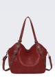 BV-B55041 Peach Skin Flap Shoulder Bag