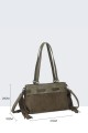 BV-B55043 Suede-effect fringed shoulder bag
