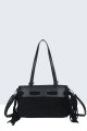 BV-B55043 Suede-effect fringed shoulder bag