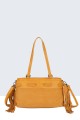 BV-B55043 Suede-effect fringed shoulder bag