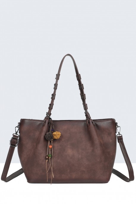 BV-B55050 Shopping Shoulder Bag : colour:Coffee