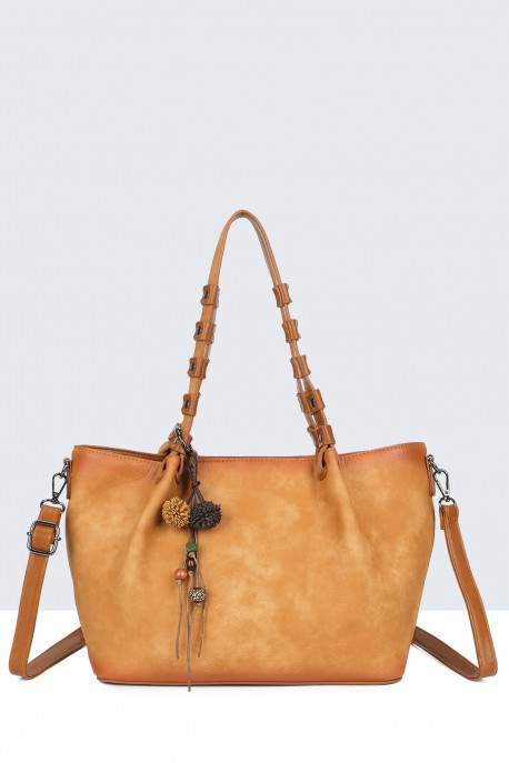BV-B55050 Sac épaule shopping : couleur:Jaune (Yellow)