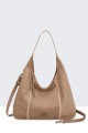 BV-B55036 Suede effect hobo shoulder bag