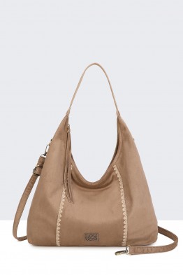 BV-B55036 Sac épaule hobo effet Suèdine