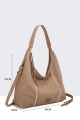 BV-B55036 Suede effect hobo shoulder bag