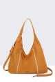 BV-B55036 Suede effect hobo shoulder bag