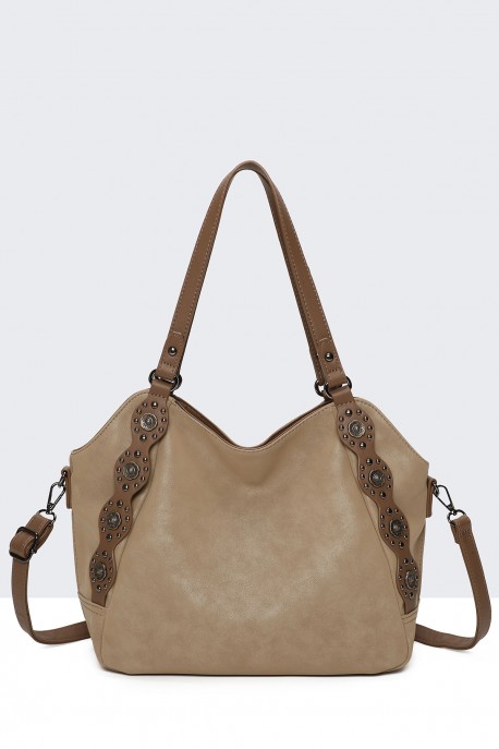 BV-B55041 Peach Skin Flap Shoulder Bag : colour:Khaki