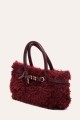 K5370 Faux shearling handbag