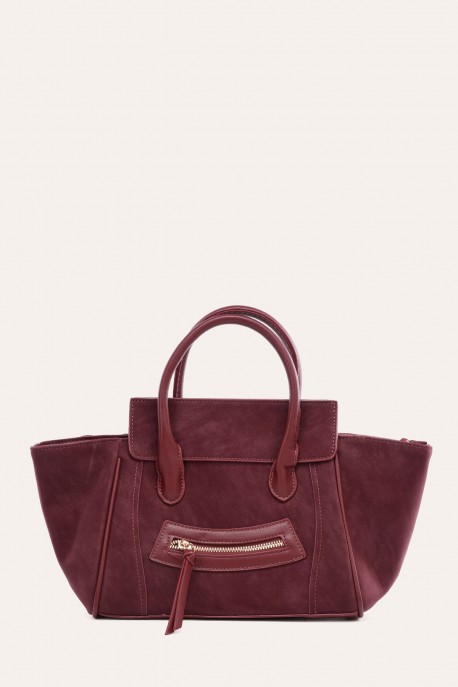 C-6813 Sac à main à ailettes : couleur:Prune (Plum)