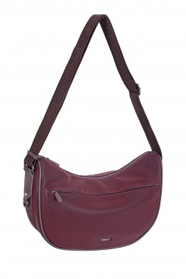 CM8742 Sac bandoulière forme croissant effet peau de pêche David Jones
