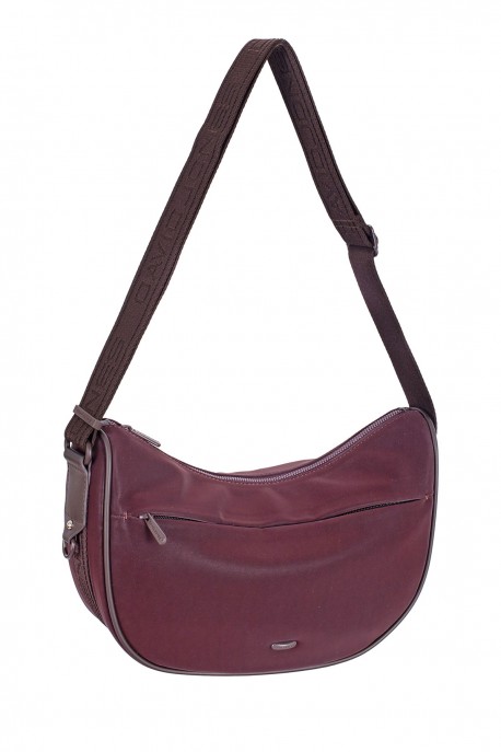 CM8742 Sac bandoulière forme croissant effet peau de pêche David Jones