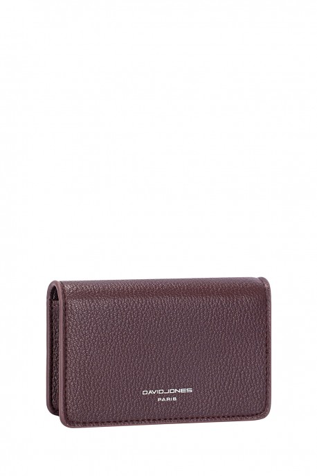 DJ0091 Porte-monnaie David Jones : couleur:Bordeaux fonc&eacute; (D.Bordeaux)
