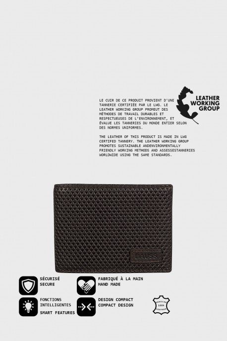 B428IV Portefeuille en cuir BAUSS® Invictus - Avec protection RFID