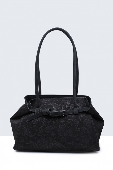 BV-20044 Nubuck velvet effect purse shoulder bag