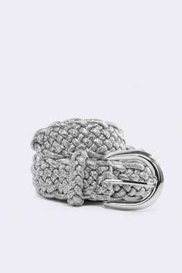 5718-87 Sequined elastic braided belt