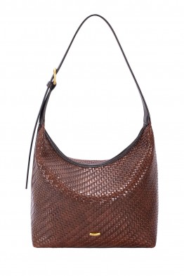 CM8593 David Jones Braided Pattern Bucket Shoulder Bag