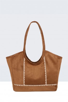 BV-B55037 Sac à main cabas style daim