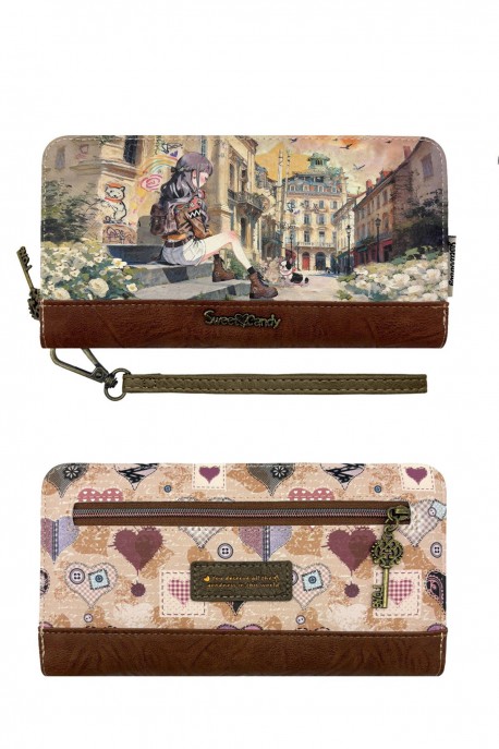 Sweet & Candy C-316-05-B26 synthetic wallet : Pattern:B26-C-COGNAC