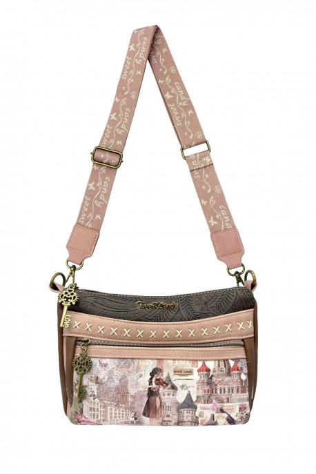 C-332-05-B26 Sweet & Candy shoulder cross body bag : Pattern:B26-B-PINK