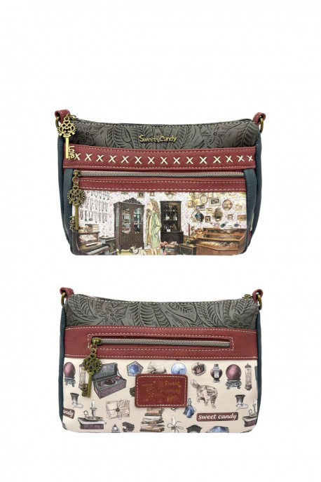 C-332-05-B26 Sweet & Candy shoulder cross body bag : Pattern:B26-D-RED