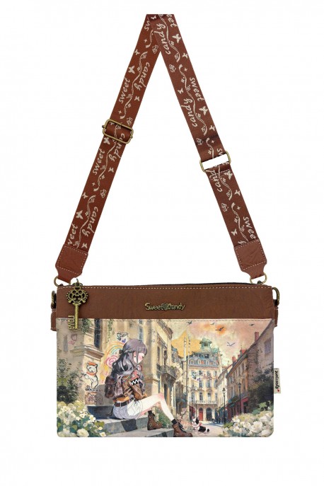 C-334-05-B26 Sac à bandoulière Sweet & Candy : Motif:B26-C-COGNAC