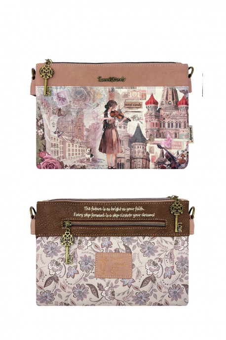 C-334-05-B26 Sweet & Candy shoulder cross body bag : Pattern:B26-B-PINK