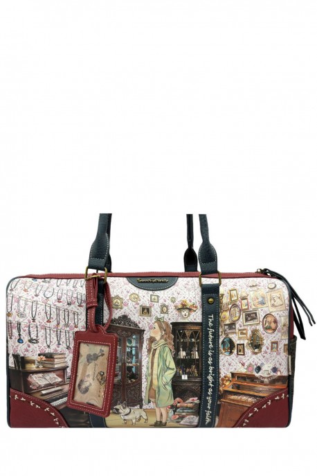 C-359-05-B26 Sweet Candy weekender big bag : Pattern:B26-D-RED