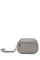 KJ252 Porte-monnaie pochette brioche avec dragonne grainé synthétique