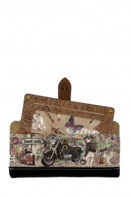 C-370-05-B26 Portefeuille porte-monnaie synthétique Sweet & Candy