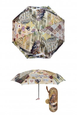 Parapluie pliant manuel en capsule Sweet & Candy C-380-05-B26