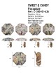 Manual folding capsule umbrella Sweet & Candy C-380-05-B26