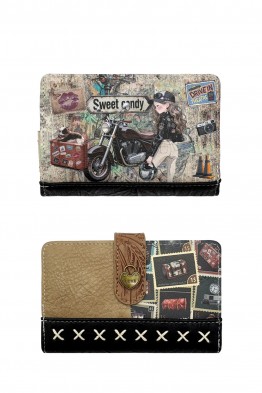 C-510-05-B26 Portefeuille porte-monnaie synthétique Sweet & Candy