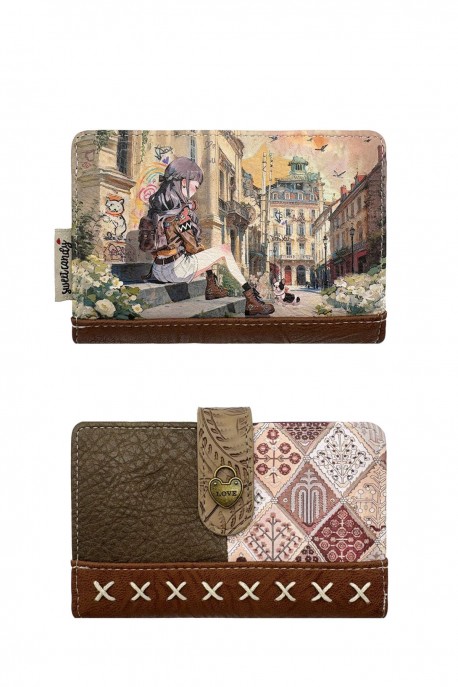 Sweet & Candy C-510-05-B26 synthetic wallet : Pattern:B26-C-COGNAC