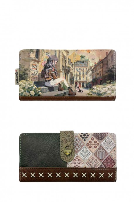 Sweet & Candy C-511-05-B26 synthetic wallet : Pattern:B26-C-COGNAC