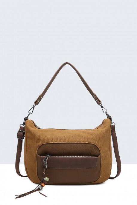 Sac à main synthétique Multicolore BV-28160 : couleur:Jaune (Yellow)