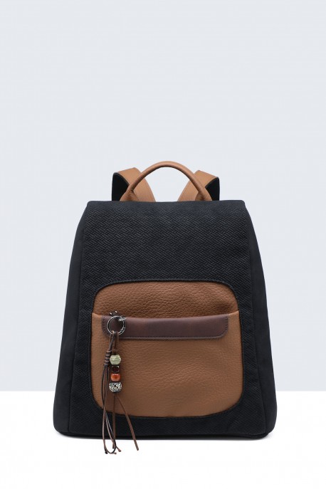 Multicolor synthetic backpack BV-28161