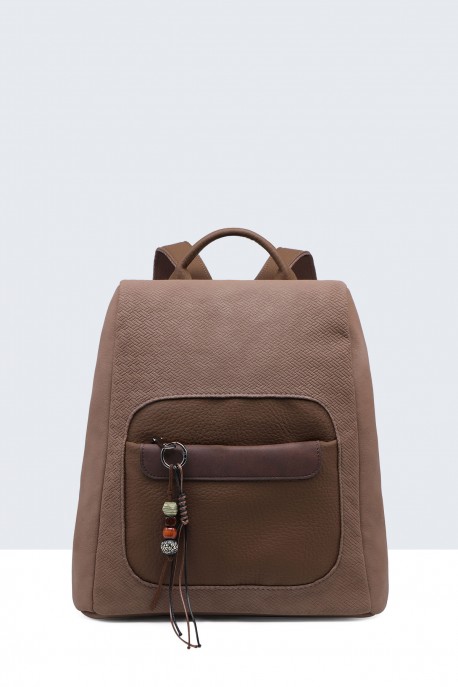 Multicolor synthetic backpack BV-28161 : colour:Khaki