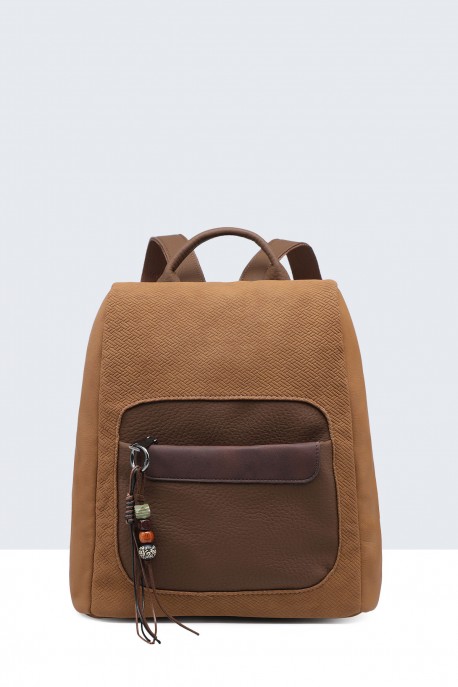 Multicolor synthetic backpack BV-28161 : colour:Yellow