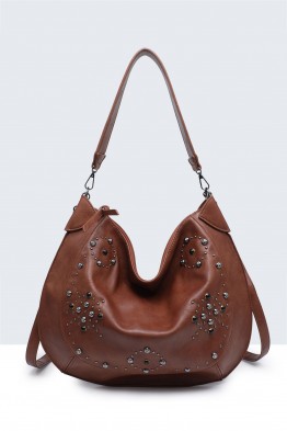 BV-29097 Sac épaule hobo Clouté
