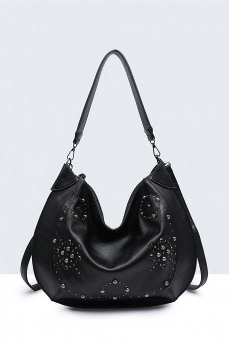 BV-29097 Sac épaule hobo Clouté
