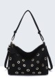 BV-29127 Studded hobo shoulder bag