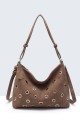 BV-29127 Studded hobo shoulder bag